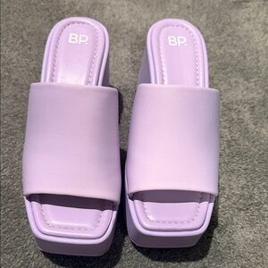 BP Women's Lavender Platform Slides